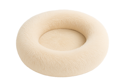 Plain bagel on a white background